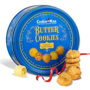 CookieMan Danish Butter Cookies – 330g | Rich & Buttery Classic Cookies, Baked to Perfection | Cookies Gift Tin | Perfect for Snacking, Gifting & Tea-Time